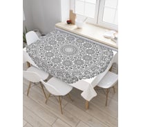 Прямоугольная скатерть JoyArty Растущий узор из сатена tc_21227_120x145