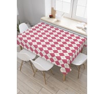 Прямоугольная скатерть JoyArty Ромбы шотландки из сатена tc_28963_120x145
