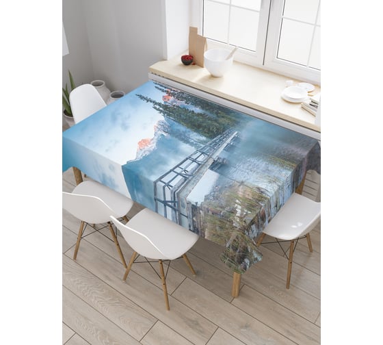 Прямоугольная скатерть JoyArty К лесному острову из сатена tc_20185_120x145 1