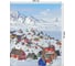 Прямоугольная скатерть JoyArty Заснеженный городок из сатена tc_20630_120x145 2