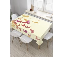 Прямоугольная скатерть JoyArty Полет бабочек из сатена tc_27827_120x145