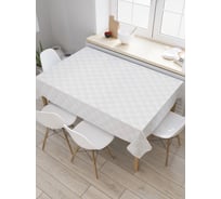 Прямоугольная скатерть JoyArty Квадратная чешуя из сатена tc_20906_120x145