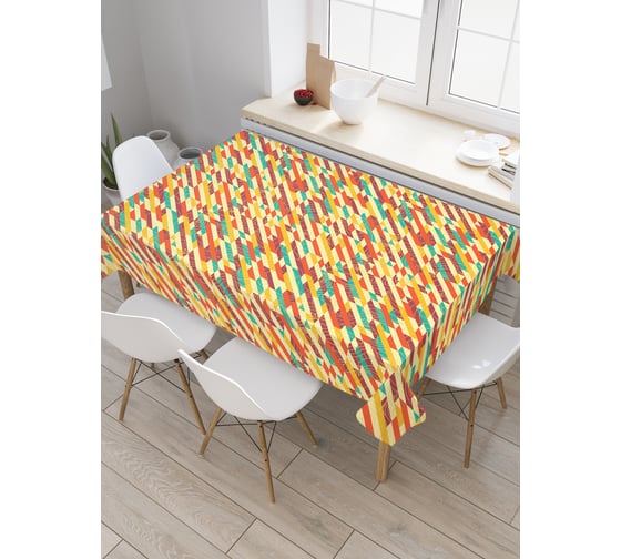 Прямоугольная скатерть JoyArty Комбинированные полосы из сатена tc_28313_120x145 1