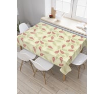 Прямоугольная скатерть JoyArty Ретро лепестки из сатена tc_23210_120x145