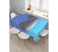 Прямоугольная скатерть JoyArty Кит под звездами из сатена tc_21926_120x145