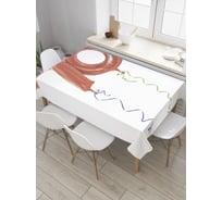 Прямоугольная скатерть JoyArty Воздушный юбилей из сатена tc_34184_120x145