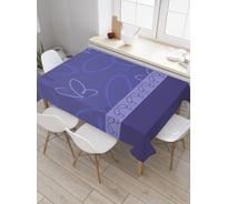 Прямоугольная скатерть JoyArty Порхающие бабочки из сатена tc_23141_120x145