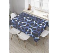 Прямоугольная скатерть JoyArty Плетеная кольчуга из сатена tc_35342_120x145