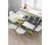 Прямоугольная скатерть JoyArty Камни для массажа из сатена tc_21857_120x145