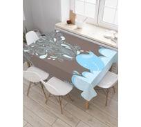 Прямоугольная скатерть JoyArty Кит в магическом мире из сатена tc_23177_120x145