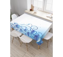 Прямоугольная скатерть JoyArty Капли на завитках из сатена tc_29146_120x145