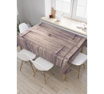 Прямоугольная скатерть JoyArty Деревянные ставни из сатена tc_20163_120x145