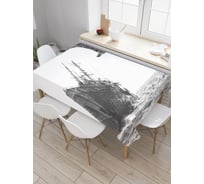 Прямоугольная скатерть JoyArty Корабль тонет из сатена tc_20554_120x145