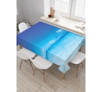 Прямоугольная скатерть JoyArty Море.Волны.Облака из сатена tc_32140_120x145