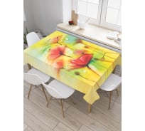 Прямоугольная скатерть JoyArty Капелька росы из сатена tc_21168_120x145