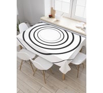 Прямоугольная скатерть JoyArty Классическая спираль из сатена tc_18737_120x145