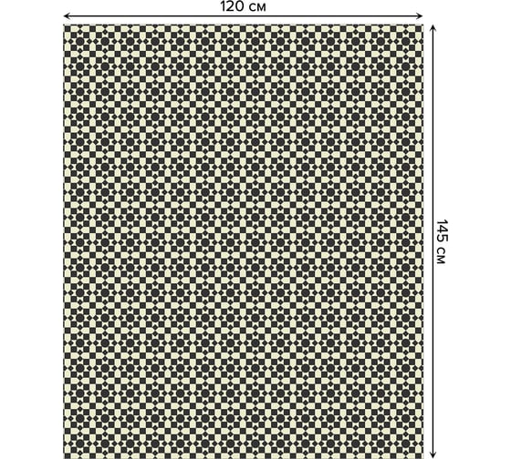 Прямоугольная скатерть JoyArty Контрастные формы из сатена tc_28630_120x145