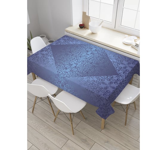 Прямоугольная скатерть JoyArty Градиентные ажуры из сатена tc_27887_120x145 1