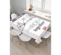 Прямоугольная скатерть JoyArty Катайтесь вместе из сатена tc_22059_120x145
