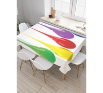 Прямоугольная скатерть JoyArty Капли с краски из сатена tc_21761_120x145