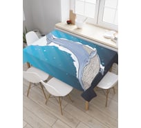 Прямоугольная скатерть JoyArty Кит ныряет из сатена tc_21935_120x145