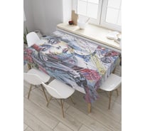 Прямоугольная скатерть JoyArty Девушка Фантазия из сатена tc_32803_120x145