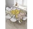 Прямоугольная скатерть JoyArty Графические цветы из сатена tc_33078_120x145 1