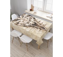 Прямоугольная скатерть JoyArty Каменный дух из сатена tc_22161_120x145