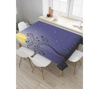 Прямоугольная скатерть JoyArty Месяц и звезды сияют из сатена tc_6649_120x145