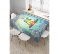 Прямоугольная скатерть JoyArty Медитация из сатена tc_7770_120x145