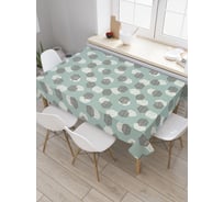 Прямоугольная скатерть JoyArty Контрастные решетки из сатена tc_28996_120x145