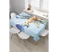 Прямоугольная скатерть JoyArty Коралловая рыбка из сатена tc_27762_120x145
