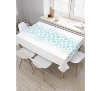 Прямоугольная скатерть JoyArty Полоса горошком из сатена tc_28968_120x145