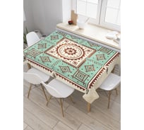 Прямоугольная скатерть JoyArty Ковровая поверхность из сатена tc_2848_120x145