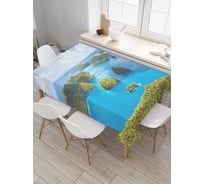 Прямоугольная скатерть JoyArty Море островов из сатена tc_9574_120x145