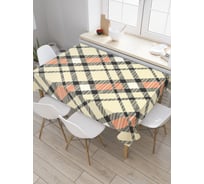 Прямоугольная скатерть JoyArty Клетчатый плед из сатена tc_27919_120x145