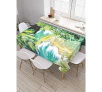 Прямоугольная скатерть JoyArty Речные пороги из сатена tc_32939_120x145