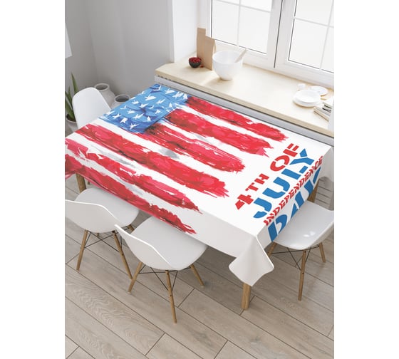 Прямоугольная скатерть JoyArty День Независимости Америки из сатена tc_27273_120x145 1