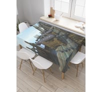 Прямоугольная скатерть JoyArty Корабельные пушки из сатена tc_19455_120x145