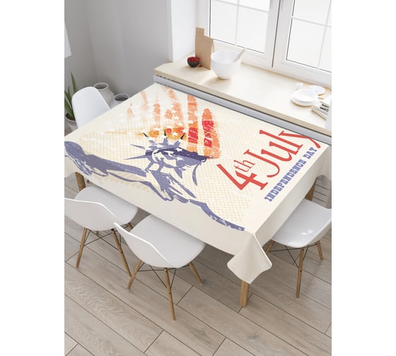 Прямоугольная скатерть JoyArty День Независимости 4 июля из сатена tc_27246_120x145 1