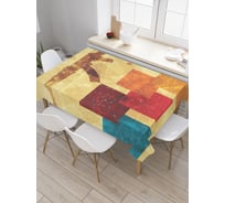 Прямоугольная скатерть JoyArty Военная фантазия из сатена tc_20129_120x145