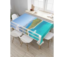 Прямоугольная скатерть JoyArty Морской вид из сатена tc_7791_120x145