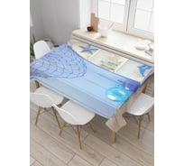 Прямоугольная скатерть JoyArty Морская лодка из сатена tc_20195_120x145