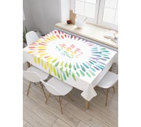 Прямоугольная скатерть JoyArty Коробка с красками из сатена tc_21097_120x145