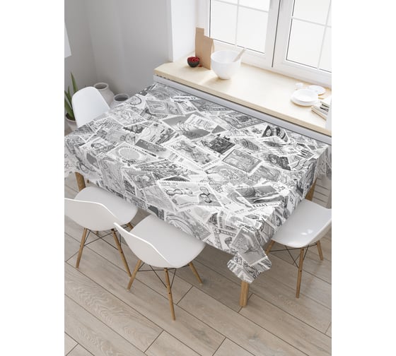 Прямоугольная скатерть JoyArty Коллекция марок из сатена tc_21096_120x145 1