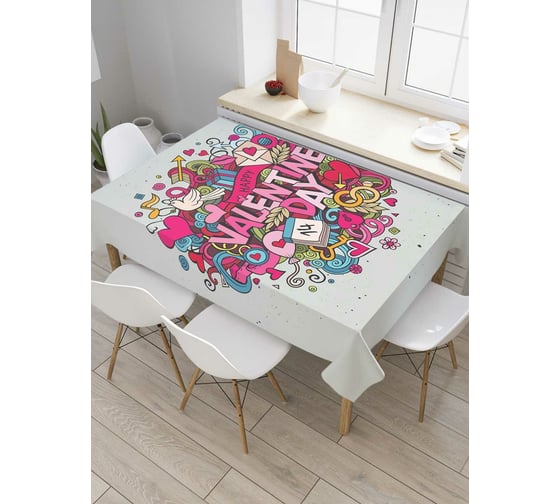 Прямоугольная скатерть JoyArty День Валентина из сатена tc_91984_120x145 1