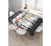 Прямоугольная скатерть JoyArty Модная выставка из сатена tc_2904_120x145