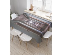 Прямоугольная скатерть JoyArty Коридор отеля из сатена tc_21326_120x145