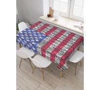 Прямоугольная скатерть JoyArty Старый флаг из сатена tc_20729_120x145