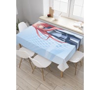 Прямоугольная скатерть JoyArty Стильный шпион из сатена tc_23811_120x145